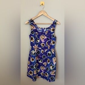 Small Retrolicious Cat Galaxy 100% Cotton Dress